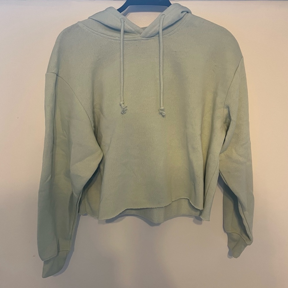 J.o&co cropped mint sweatshirt